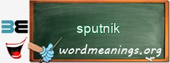 WordMeaning blackboard for sputnik